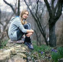 Весенний портрет с крокусами. / *********