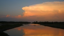 Закат над Кобринской гидроэлектростанцией / Ещё один красивый закат...