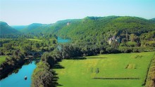 Castelnaud, Feyrac et riviere Dordogne / Франция. Замки над рекой Дордонь.