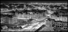 Ночной городок или огни маленького города... / Тобольск, подгорная часть города. Температура минус 32 градуса.....февраль 2011