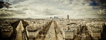 The way to the city / Париж, вид на Дефанс с Триумфальной арки