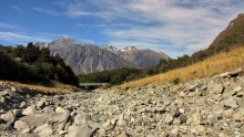 Каменная река / Снимок сделан в апреле 2011 года на Южном острове Новой Зеландии.