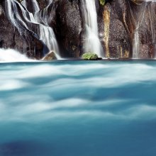 &nbsp; / Исландия, группа водопадов Храунфоссар.