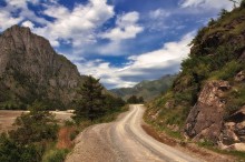 По дорогам Алтая / Дорога из Чемала на Эдиган вдоль берега Катуни