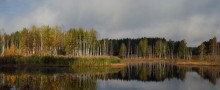 Осеннее утро на озере / Озеро Саврасово
