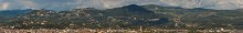 на холмах Тосканы / панорама из 13 вертикальных кадров