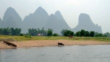 Вдоль  реки / Гуйлин. .Южный  Китай.