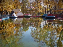 В зеркале осени. / В городском парке.