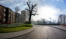 Старый город / Краков, панорама из 3-х фото, утренняя сьемка