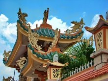 Вьетнамский декор / Снимок сделан в июне 2009 года в бывшем Сайгоне, а ныне Хошимине, столице Вьетнама.