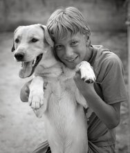 Friends / Хорватский мальчик с собакой.