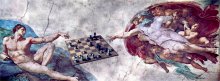 Сотворение шахмат / Прости Микеланджело

п.с. добавлял пространство между Адамом и Творцом...