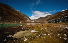 &nbsp; / Nepal, Himalayas, Sagarmatha National Park (Everest region), Gokyo Lake (4,750 m) and Cho Oyu(8201 m) fullmoon