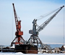 Баржа / МОреходство примёрзло))