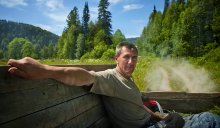 Нам любые дороги дороги ... / Усталые, но довольные мы возвращались с рыбалки ...