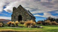 Церковь Доброго Пастыря на озере Текапо / Снимок сделан в апреле 2011 года на Южном острове Новой Зеландии.