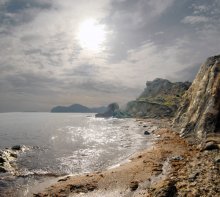 весенний берег / Крым