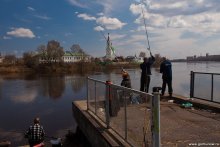 Весенняя рыбалка / Тверь, речной вокзал