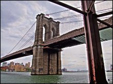 Бруклинский мост / Снял с берега со стороны Манхэттэна, под эстакадой FDR.