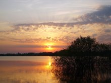 Последний закат апреля / Разлившийся Сож