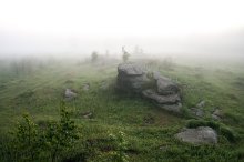 Мистическая / сильный туман, одним кадром, близ села &quot;Палкино&quot;