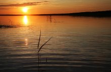 Провожая солнце... / Закат на Плещеевом озере. Ярославская область.