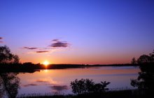 Закат над озером / Сенненское озеро
