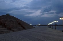 про сумерки на набережной / город, вечер, набережная, Днепропетровск