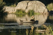 В свете &quot;Лунного камня.&quot; / Утренняя рыбалка на реке Южный Буг в районе села Мигея.