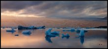 Льды Исландии / панорама, 5 кадров с эксповилкой, цвет неба,льда,освещения-все оригинальное))