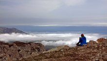 Алуштинская долина / Вид с Эклизи-Бурун на Алуштинскую долину и Демерджи