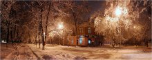 зимний вечер / Рождественский вечер, штатив, на улице -9С
