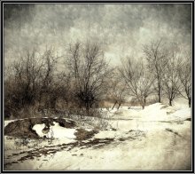 Зимняя дорога / Дорога вдоль берега Днестровского лимана