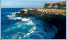 Лазурное Окно / Снимок сделан в августе 2012 года на острове Гозо (Гоцо), среднем по величине из трёх самых больших островов Мальты.