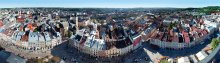 Львовская панорама / Панорама взята с 65-метровой ратуши города.