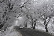 Зимняя дорога. / Зима часто преподносит водителям всевозможные сюрпризы.