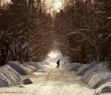 убирая снег / рпоасчврп