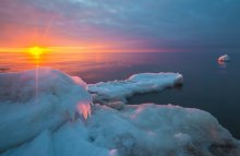 Горячий лед / Балтийское море Юркалнес мороз