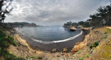 берег океана у  Point Lobos / побережье Тихого океана около Калифорнии