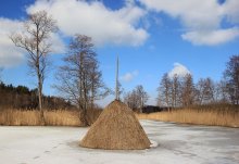 Последний день зимы / Волынское полесье. Затопленная пойма реки Кормын.