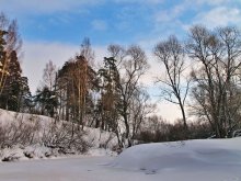 Замерзшая река / Зима на реке