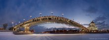 Патриарший мост (вид со льда) / Холодно, был сильный мороз... Москва-река замерзла...
