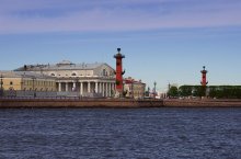 с видом на Биржевую площадь / Санкт-Петербург