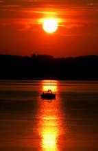 Закат над озером Мястро / Прогулка на яхте &quot;White princess&quot;  во время заката