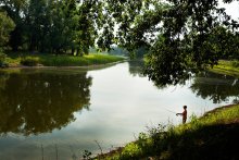 рыбачек / утром на даче