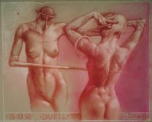 Дуэль / картина. художник Alexandr Marek Korman(Poland)