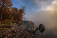 Осенняя невесомость / осень, туман, Кольский