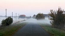 Туман Черноземья / Осеннее утро в сельской местности Воронежской области