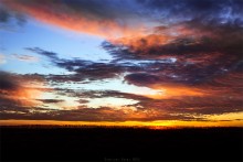 Закат на М4 / Фото сделано на лету )