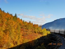 Дорога на Ямал / Фото сделано с поезда, Уральские горы